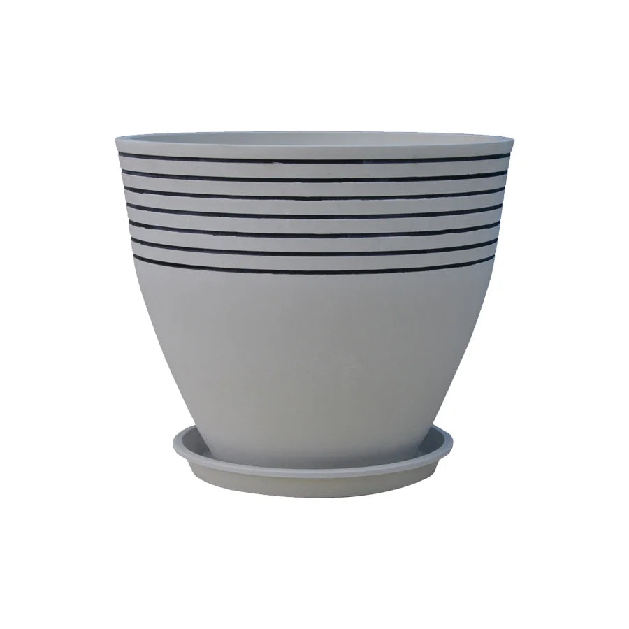 Round Flowerpot with Plate