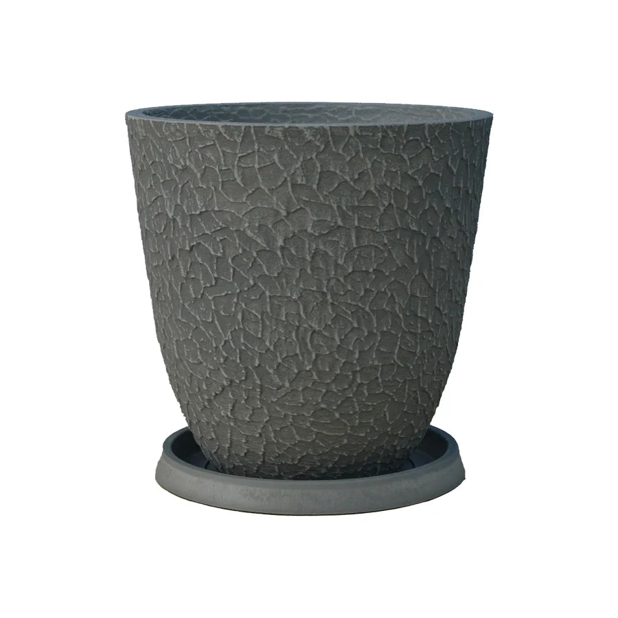 Round Flowerpot with Plate