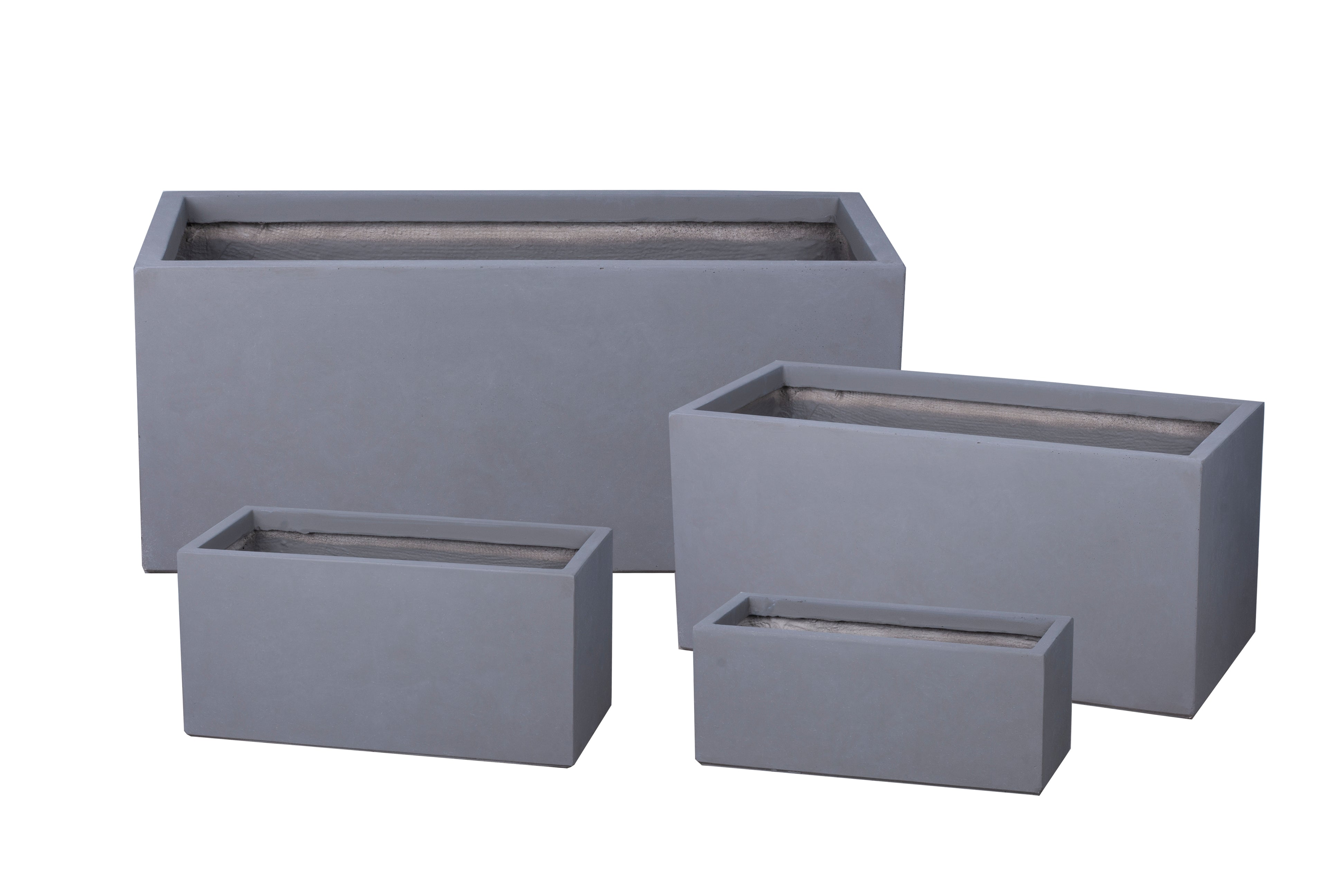 Fiber Clay port Rectangular Pot