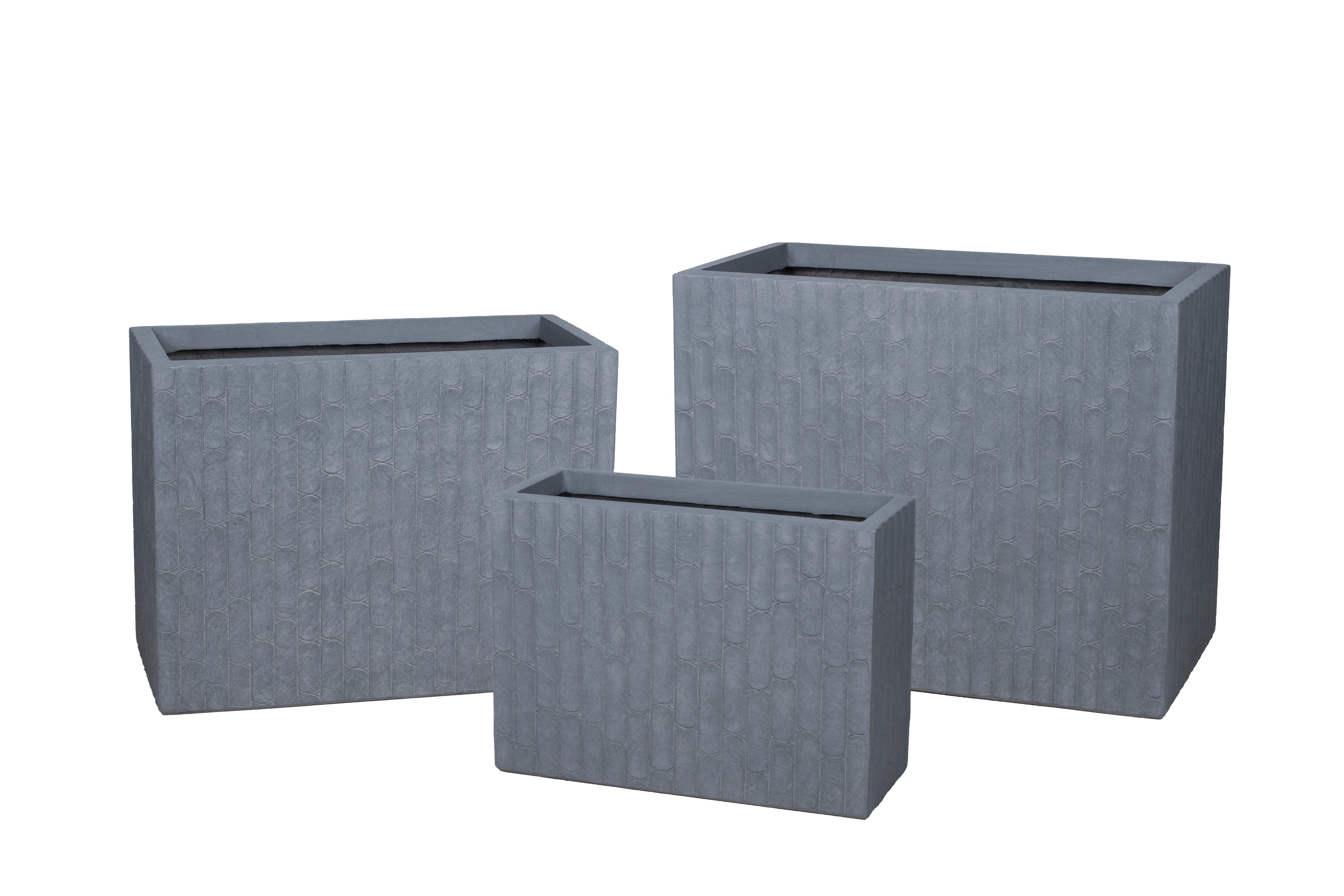 Rectangular Fiber Clay Pot