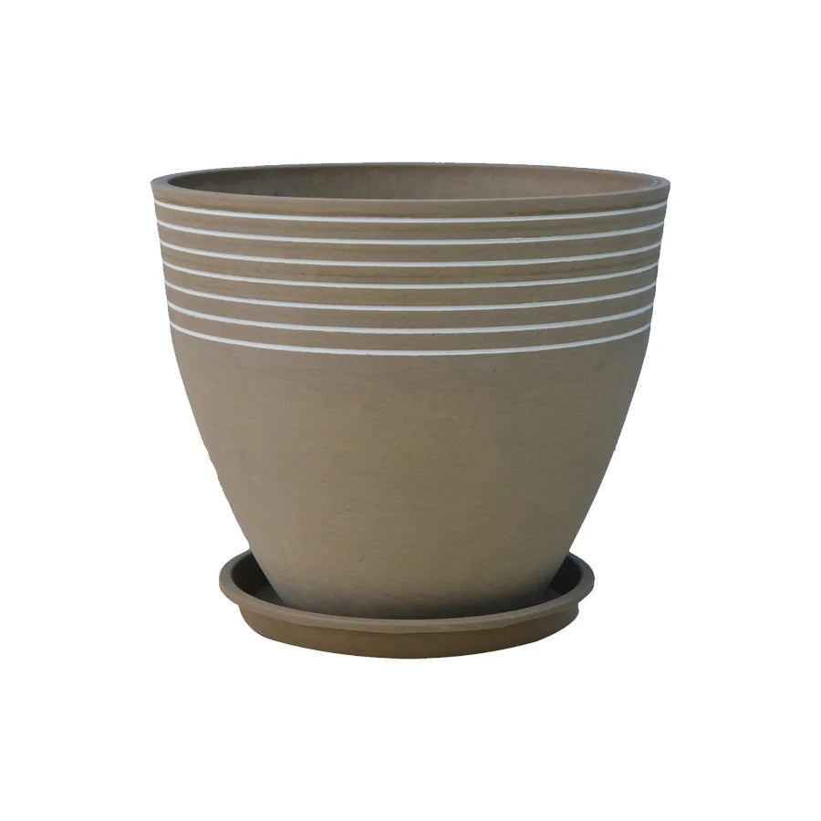 Round Flowerpot with Plate