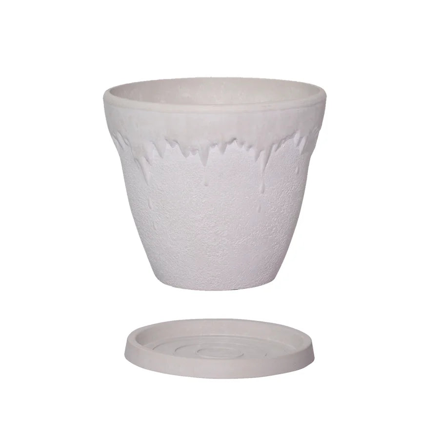 Round Flowerpot with Plate