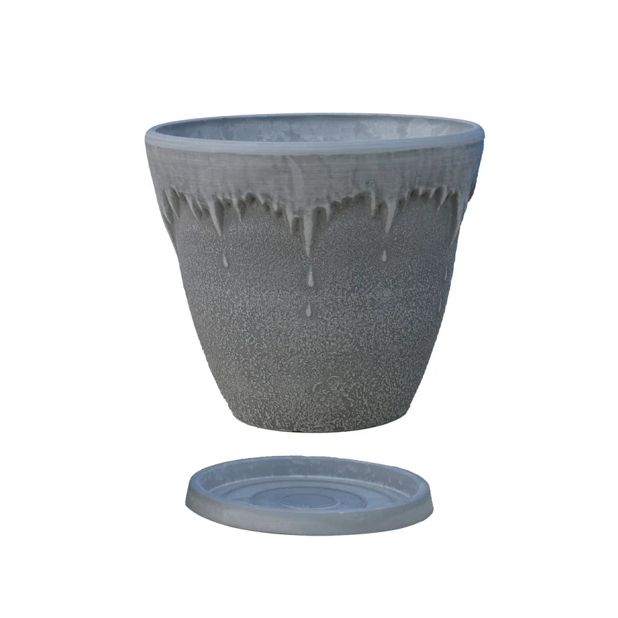 Round Flowerpot with Plate