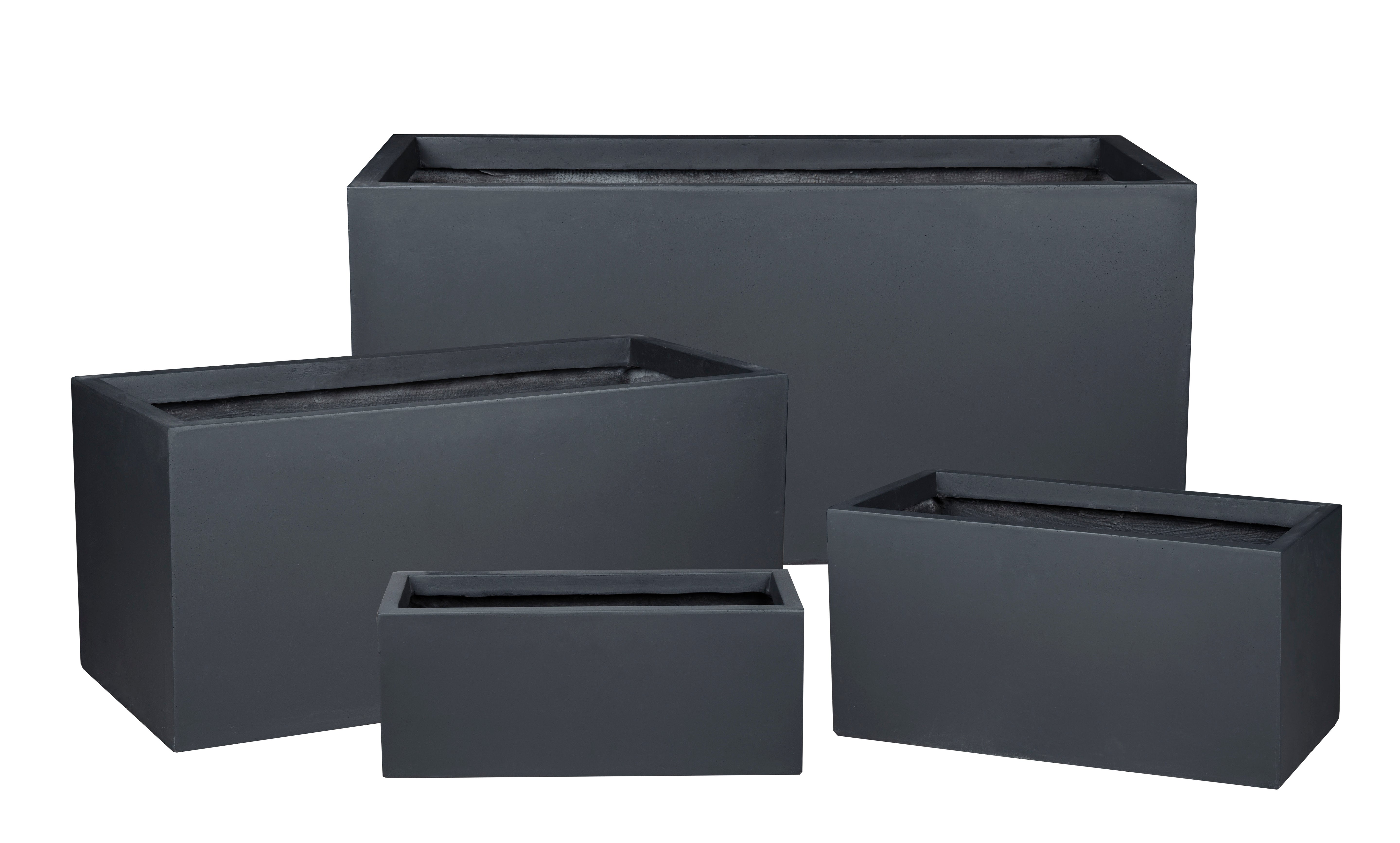 Fiber Clay port Rectangular Pot