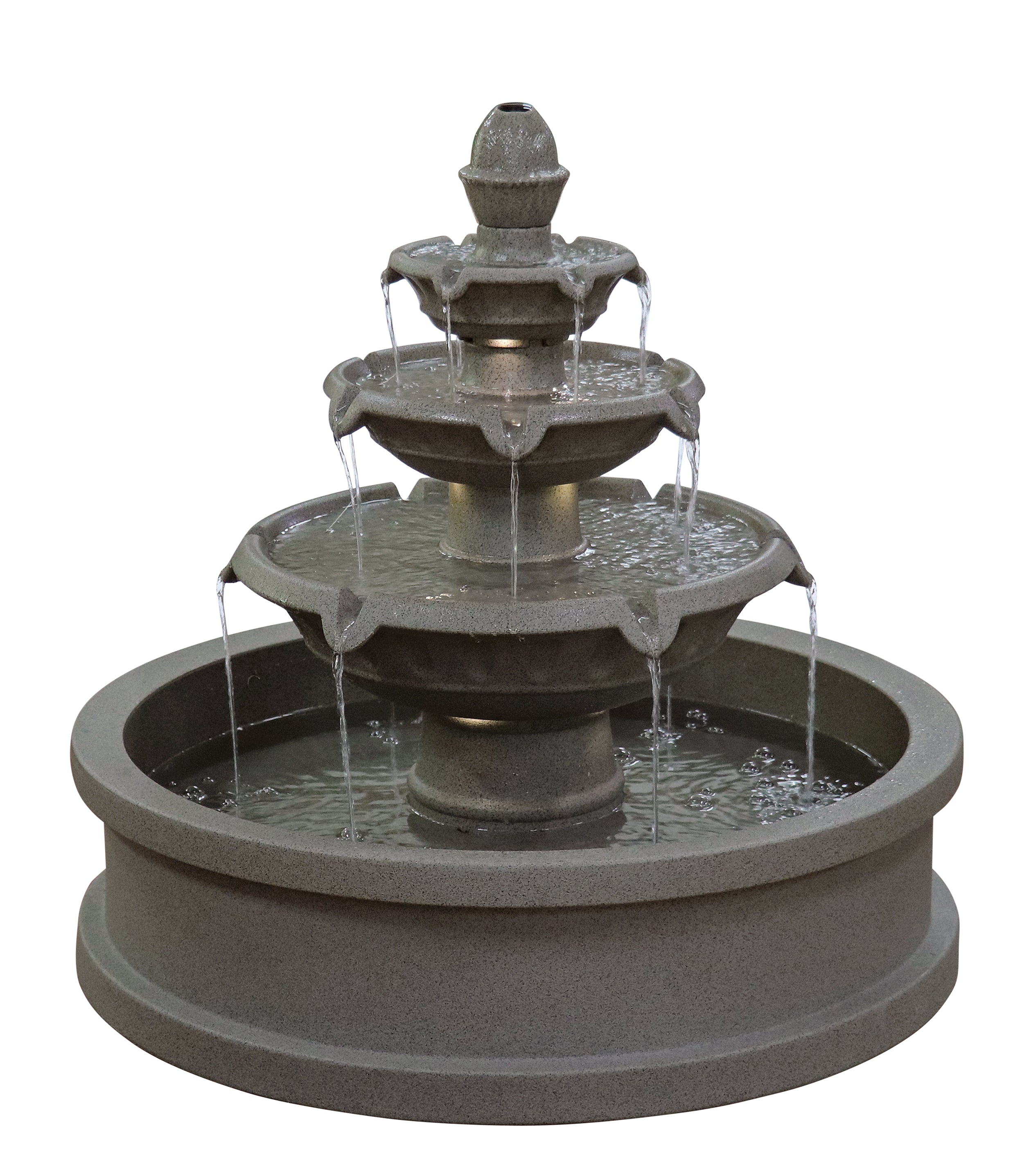OUTDOOR FOUNTAIN WITH LED LIGHT